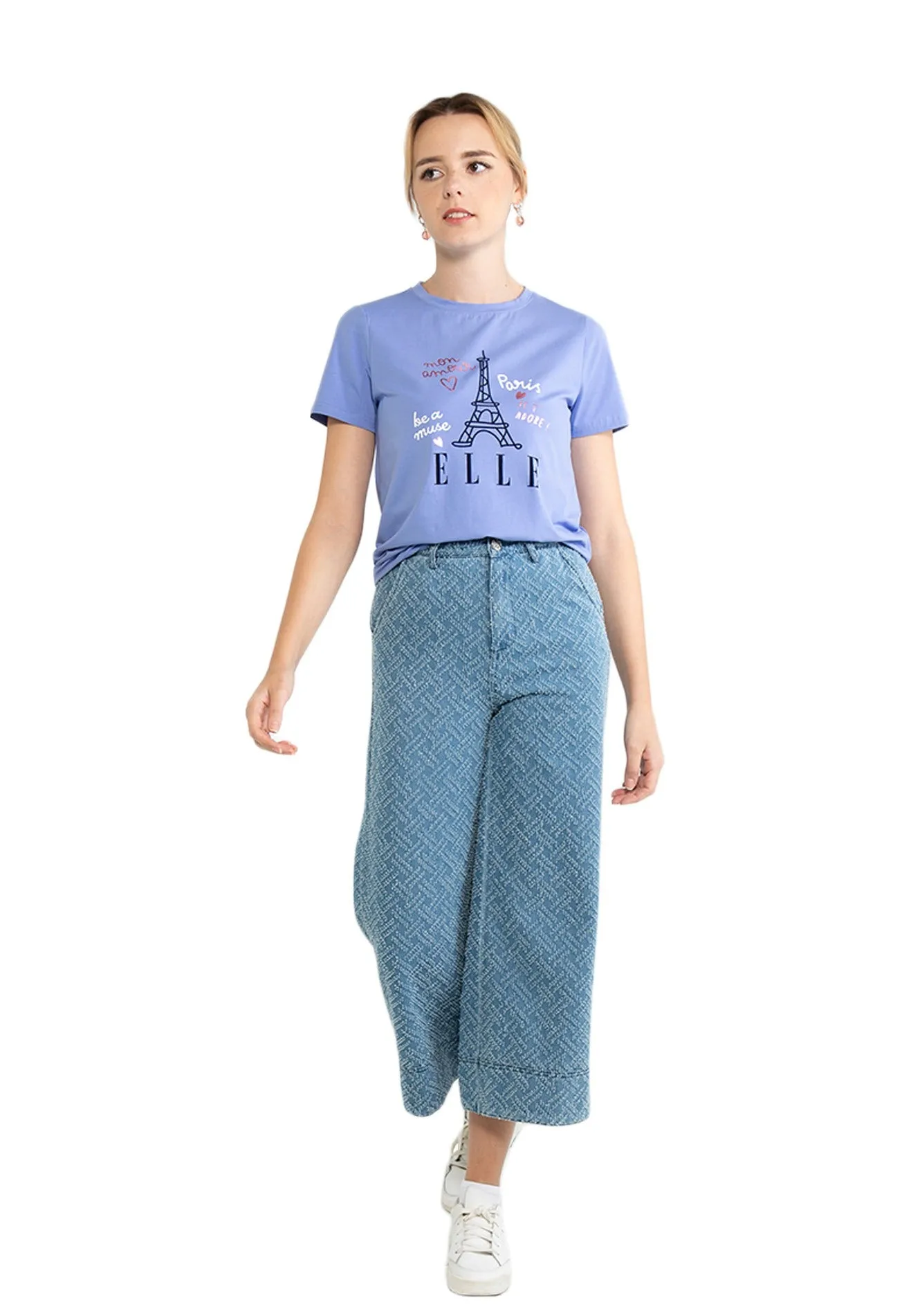 ELLE Active Leisure Eiffel Tower With Basic Logo Tee