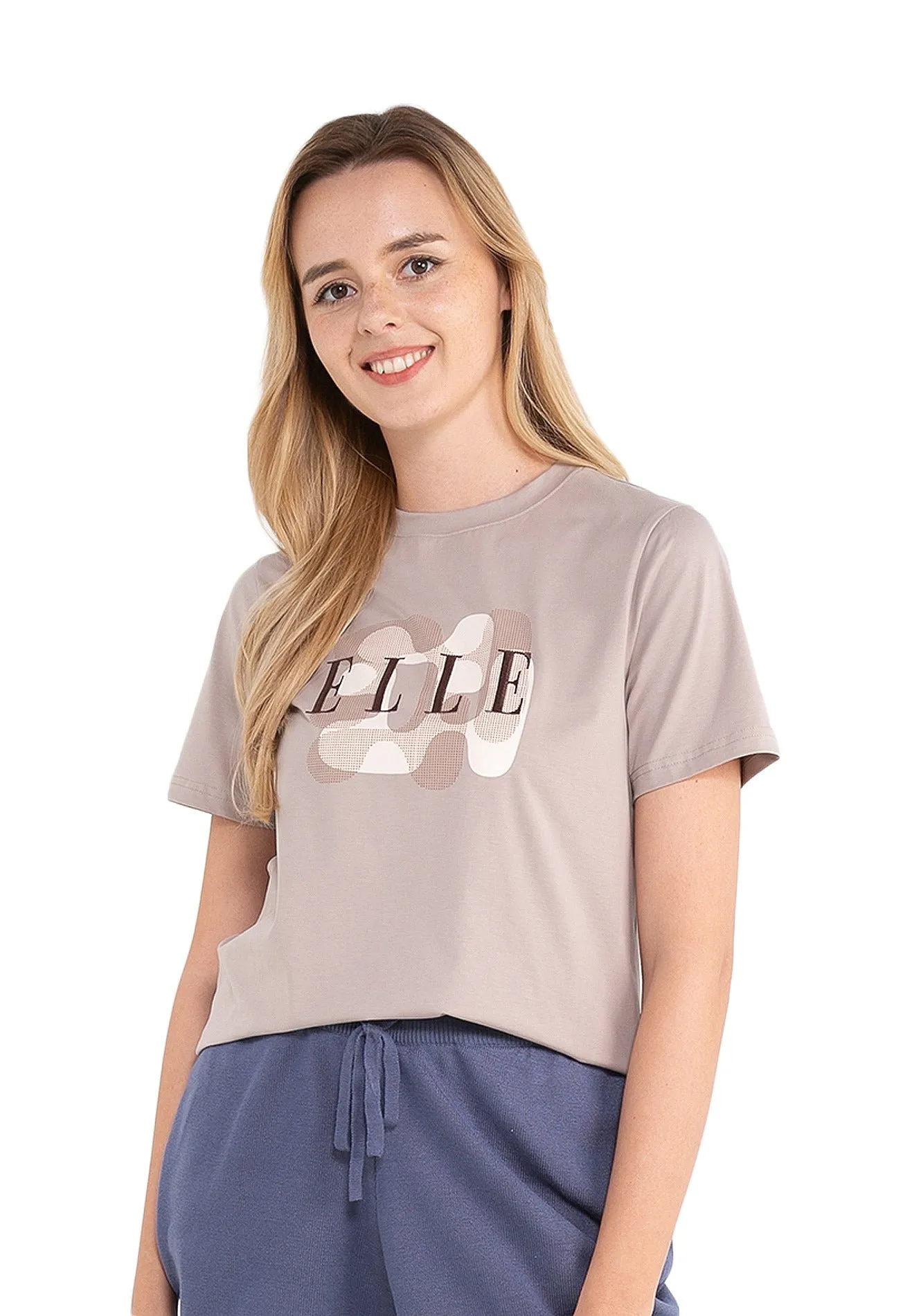 ELLE Active Logo Graphic Print Tee