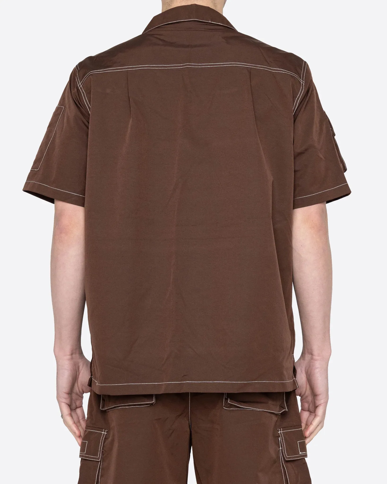 EPTM REWORK SNAP SHIRT BROWN