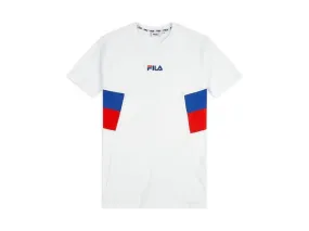 FILA Men Berry Tee T-Shirt White Surf Red 687482