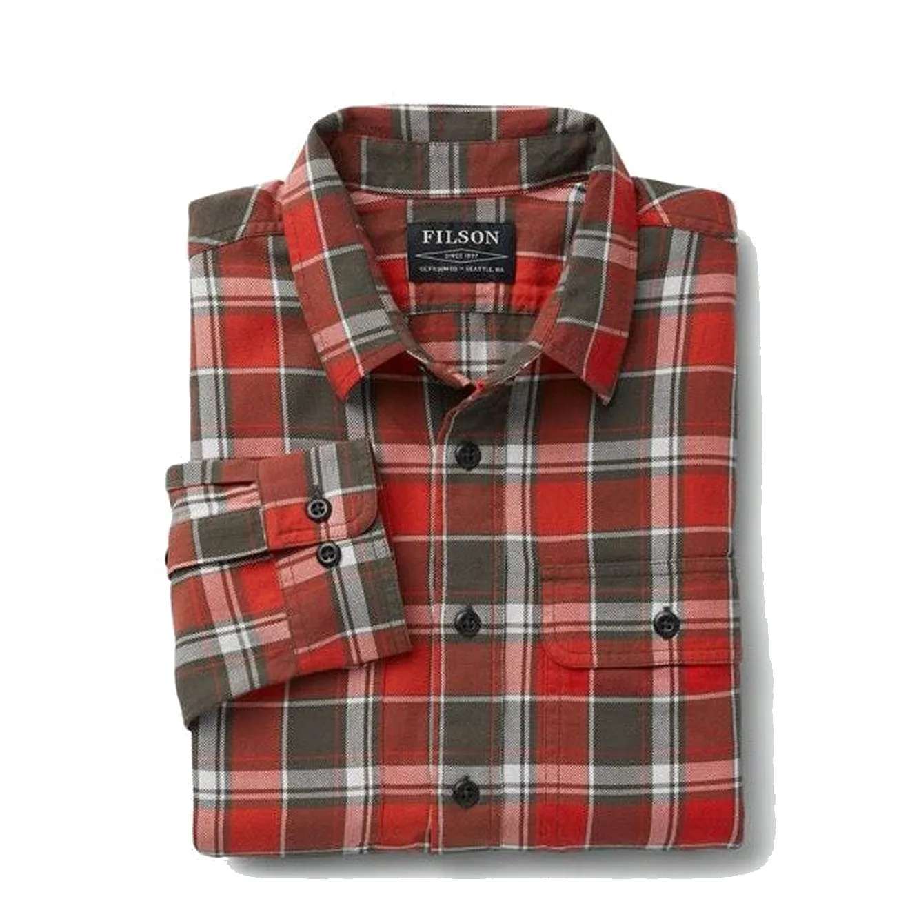 Filson Scout Shirt Red / Grey / White