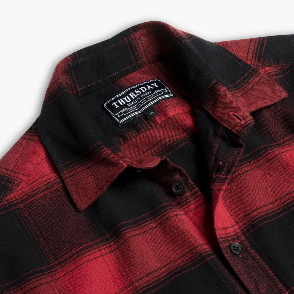 Forever Flannel Shirt | Red & Black