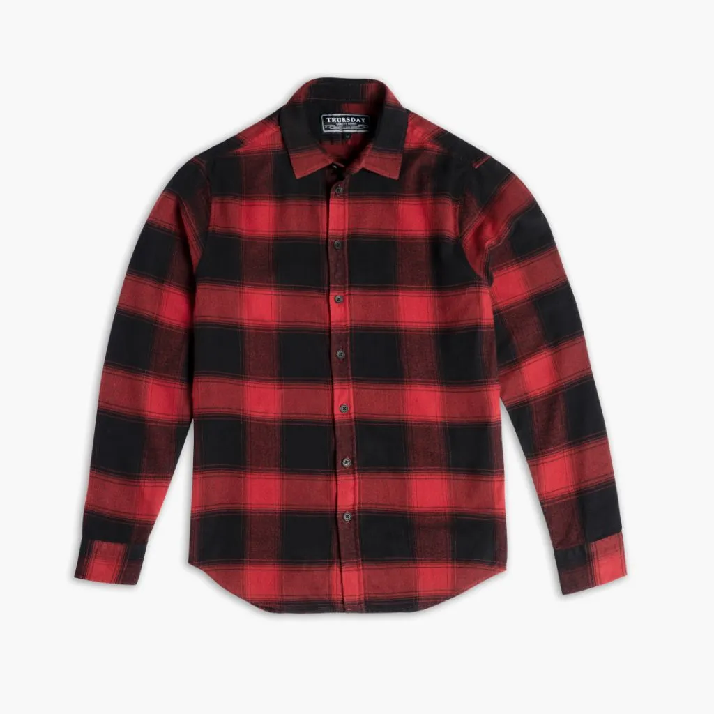 Forever Flannel Shirt | Red & Black