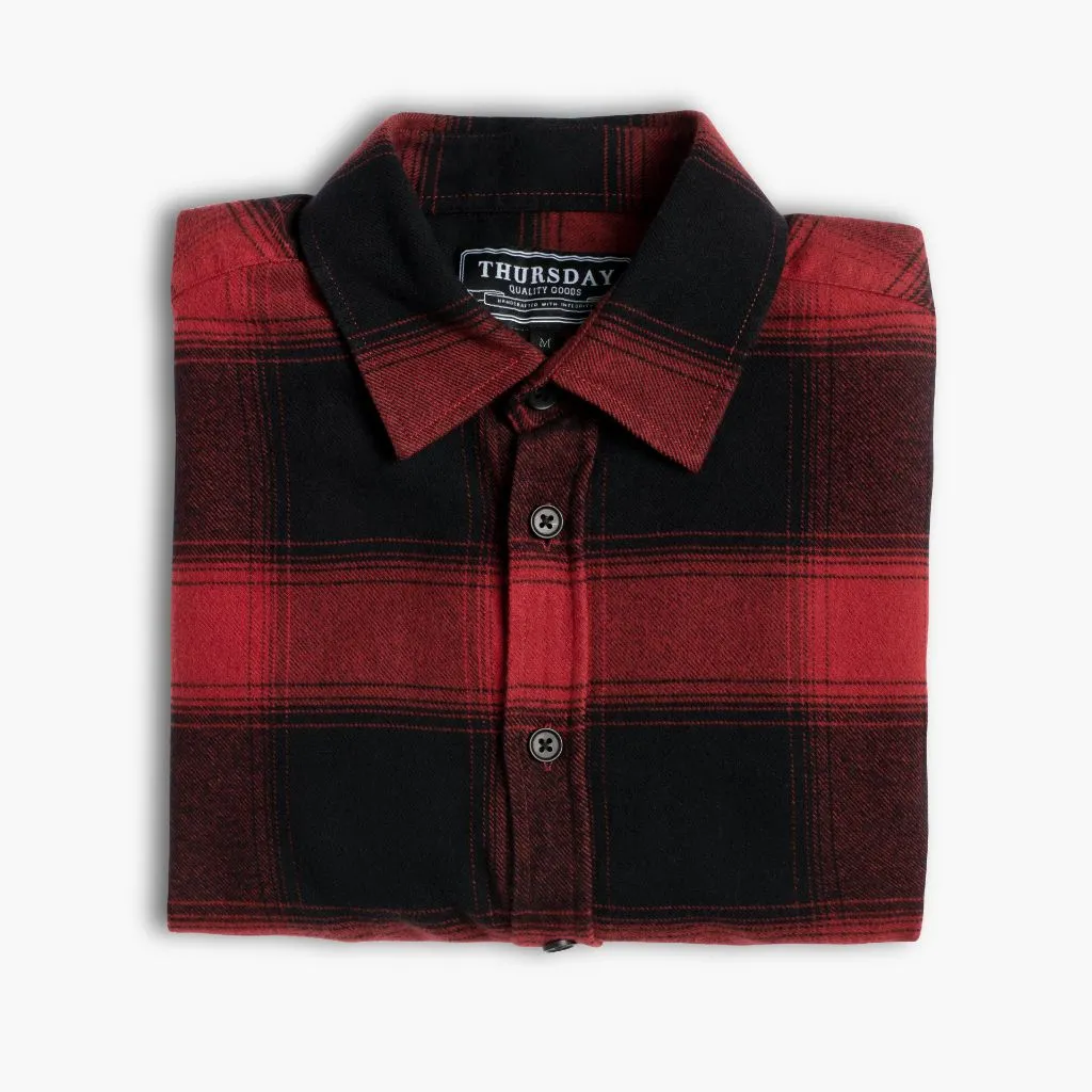 Forever Flannel Shirt | Red & Black