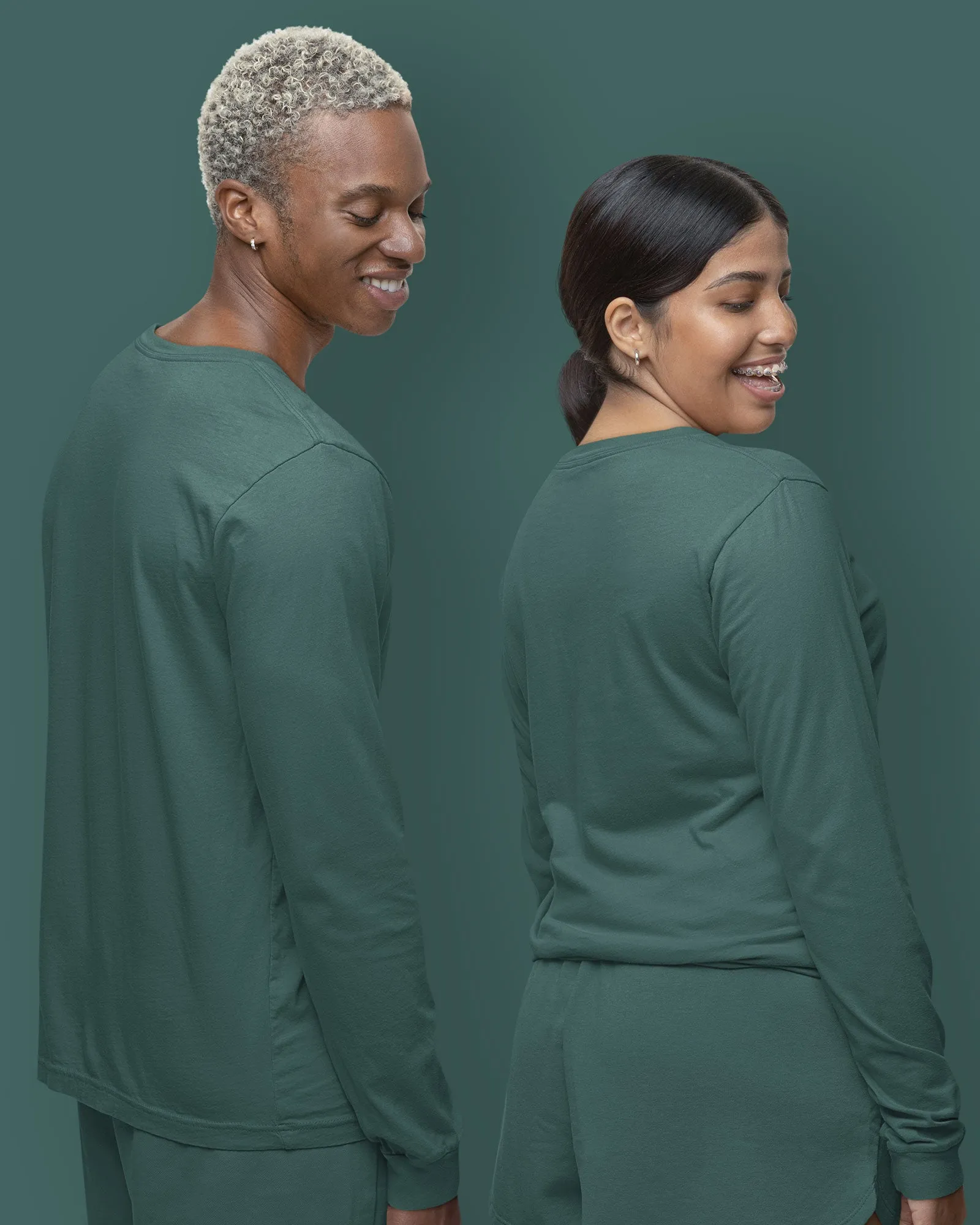 Full Sleeves Crew Neck: Emerald Green