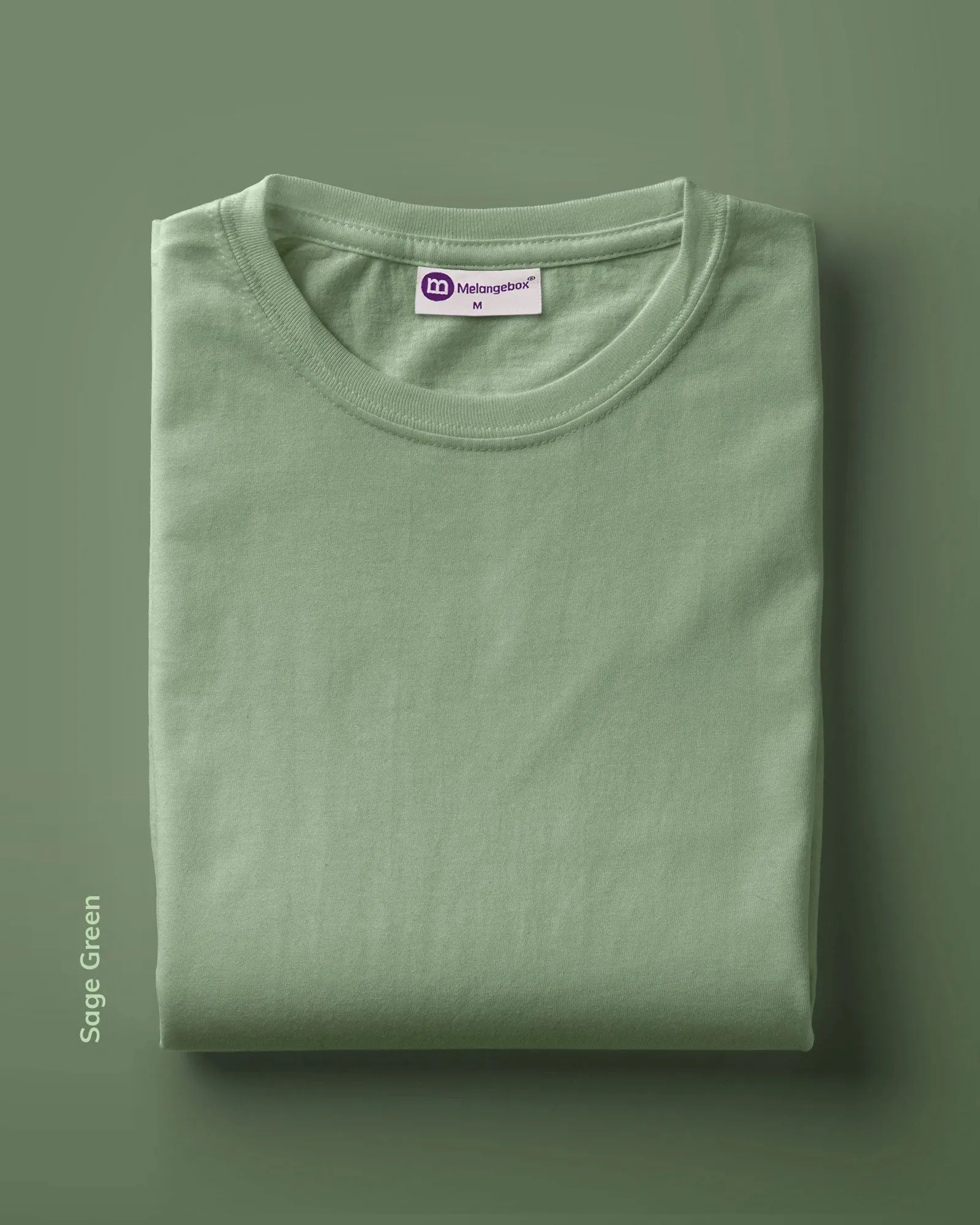 Full Sleeves Crew Neck: Sage Green