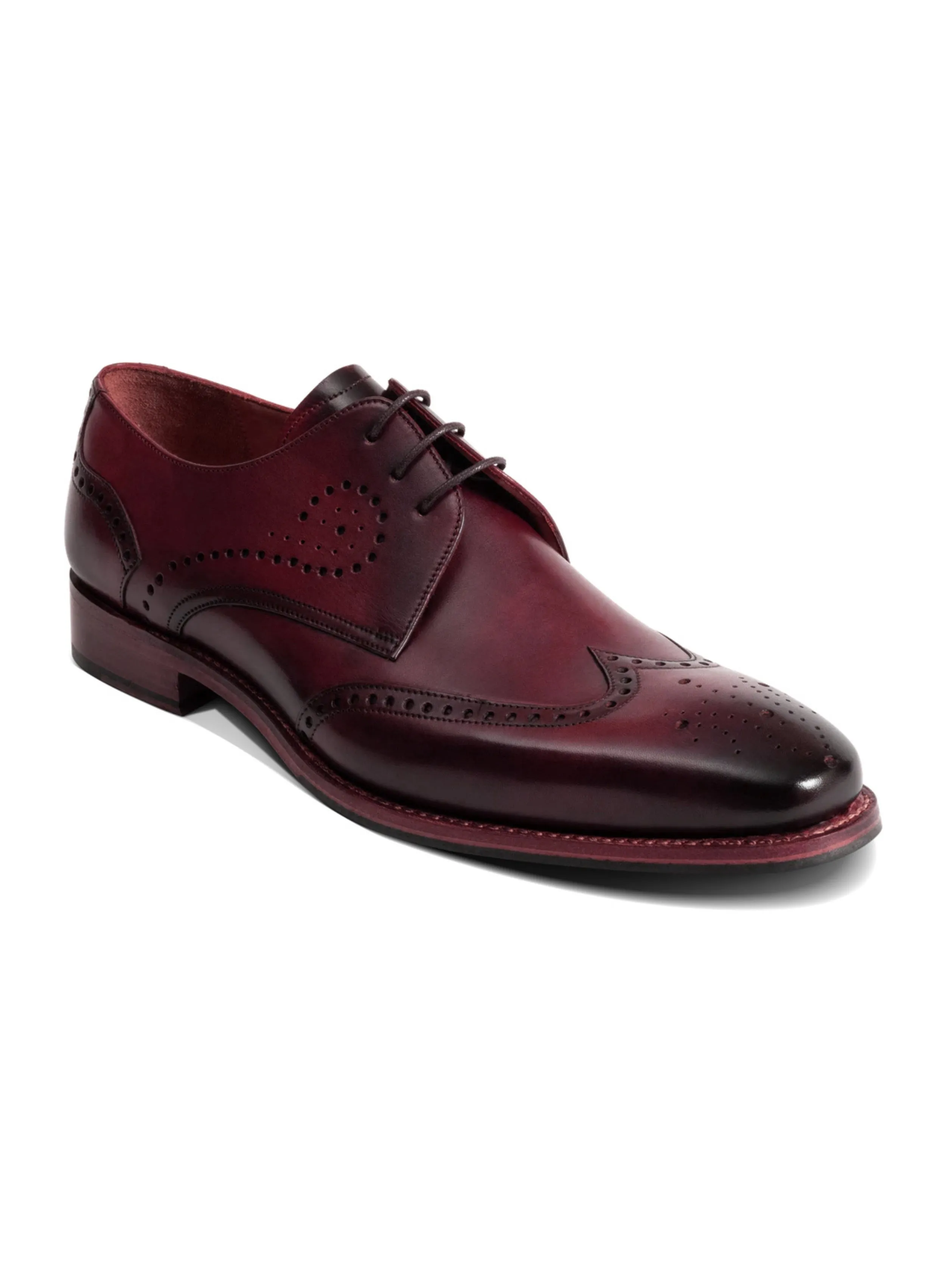 GEORGE BURGUNDY BROGUE