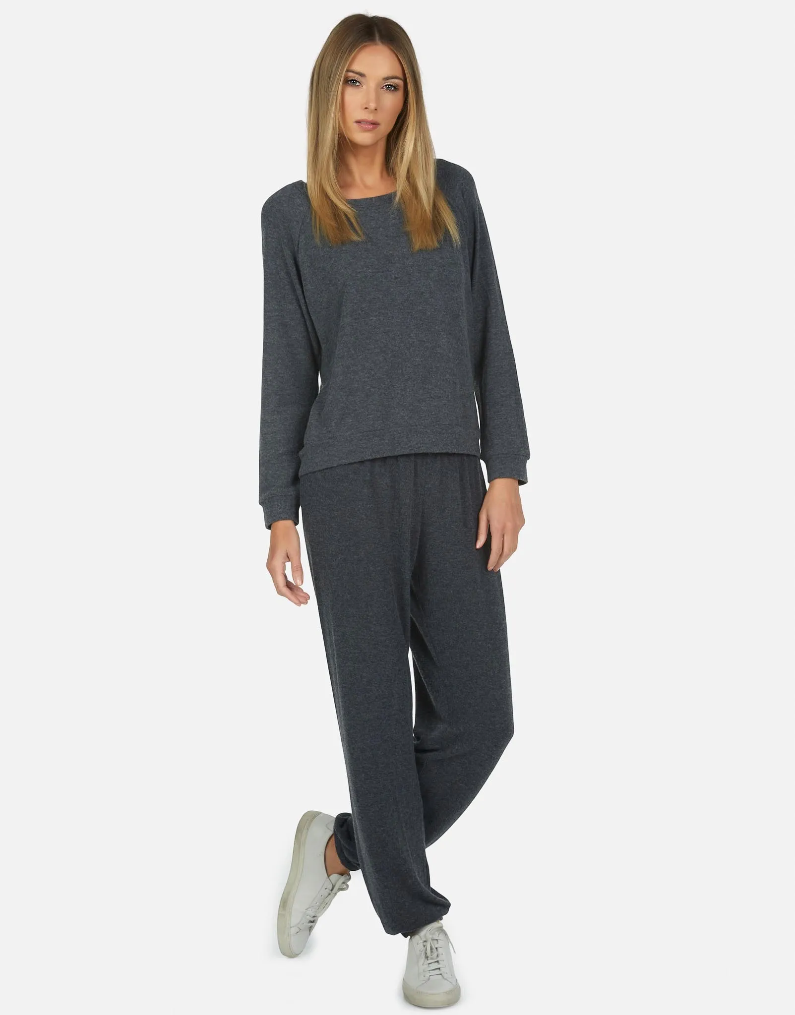 George Core Boyfriend Sweatpant Heather Black