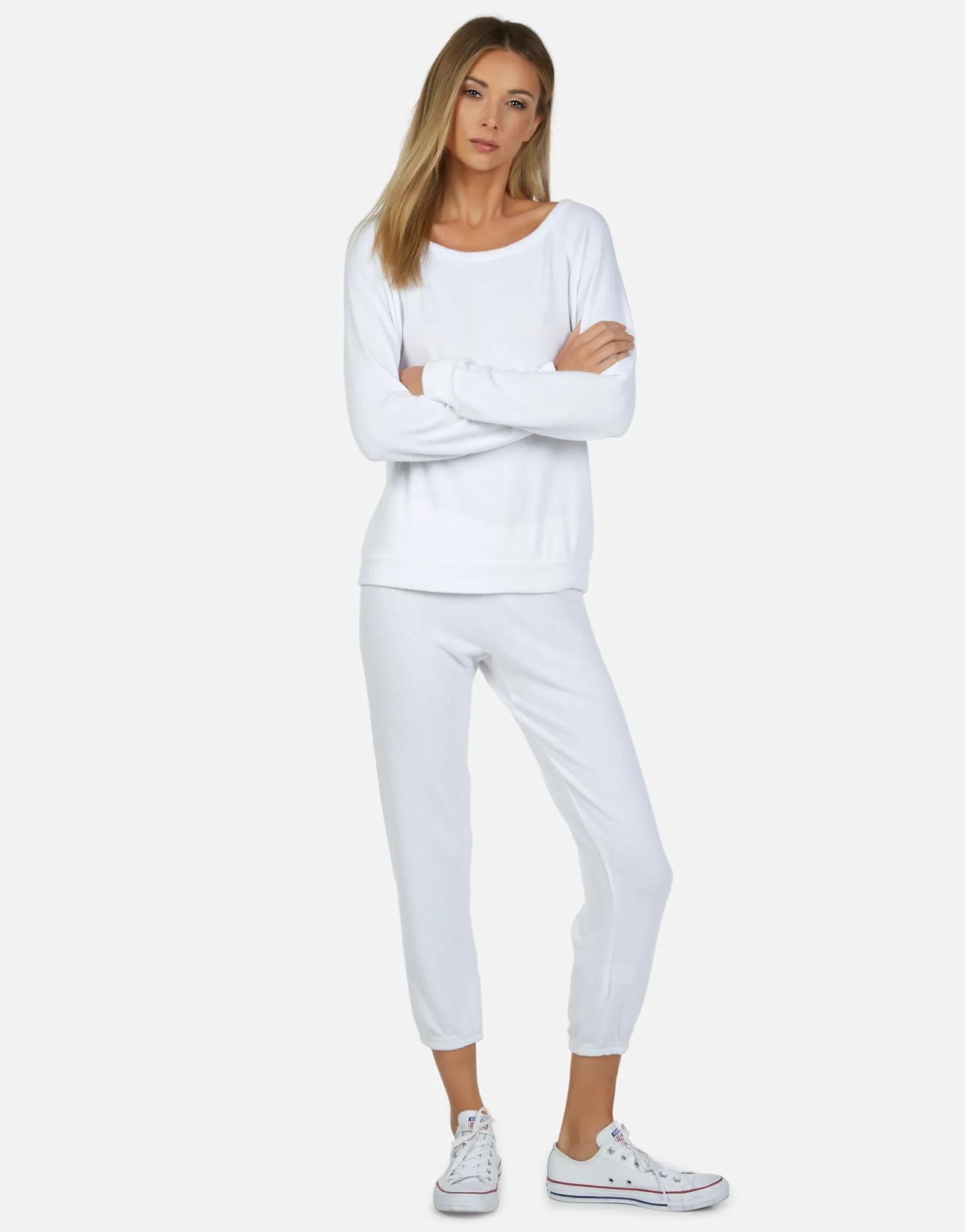 George Core Boyfriend Sweatpant White