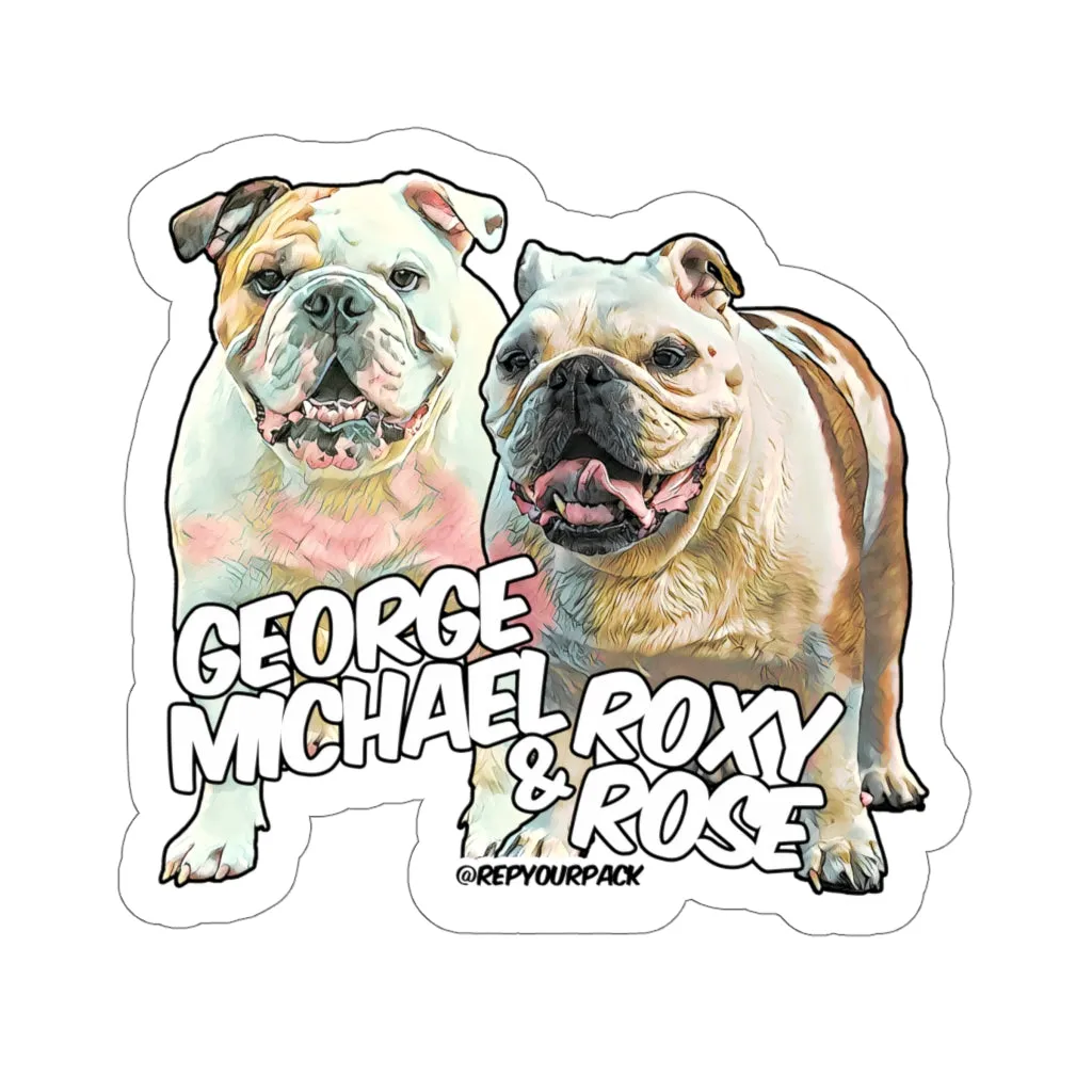 George Michael & Roxy Rose Stickers