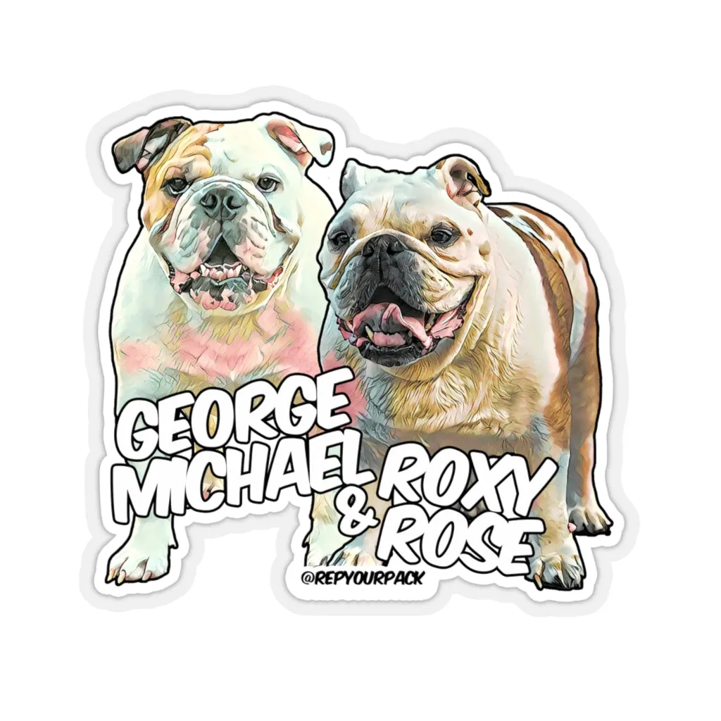 George Michael & Roxy Rose Stickers