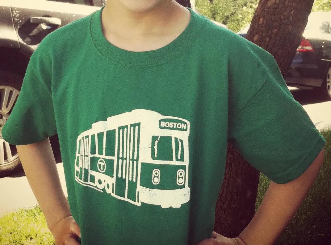 Green Line Trolley T-Shirt (Toddler/Youth)