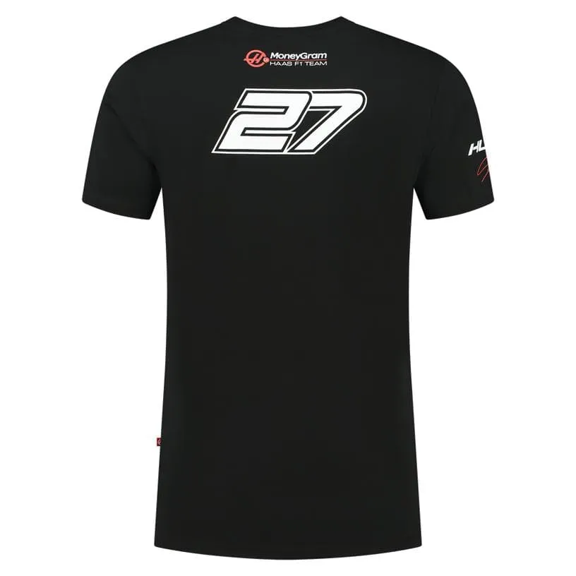 Haas Racing F1 Nico Hulkenberg #27 T-Shirt - Black