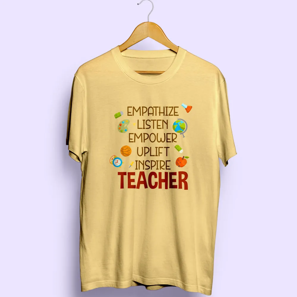 Inspire Teacher Half Sleeve T-Shirt