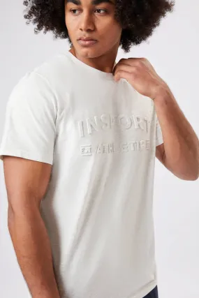 INSPORT MEN'S MARLO EMBOSSED SNOW MARLE  TEE