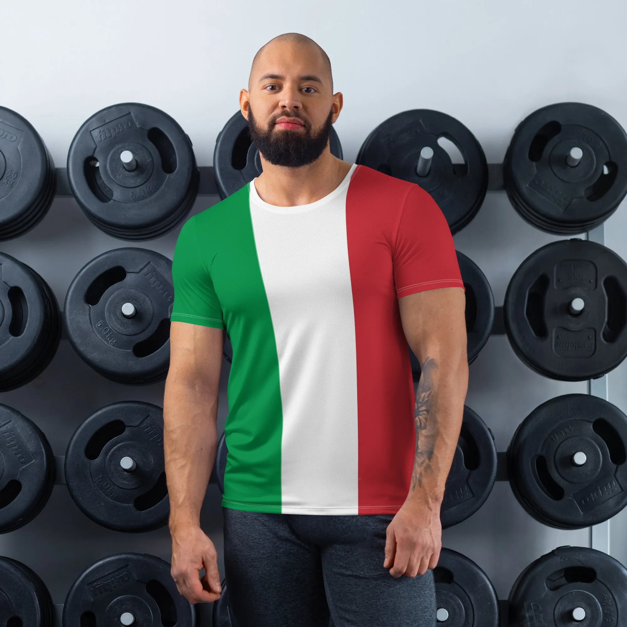 Italy Flag T-shirt / Athletic T-shirt Fot Italy Lover