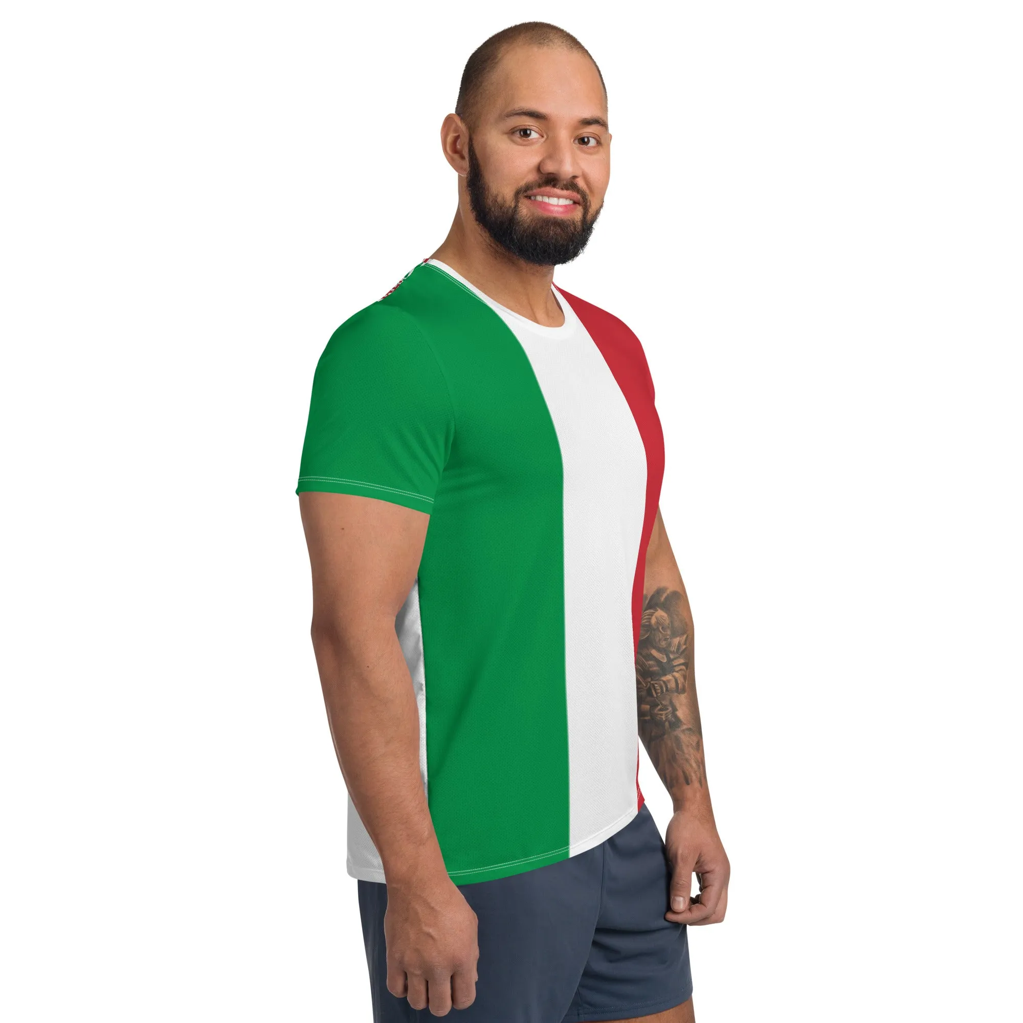 Italy Flag T-shirt / Athletic T-shirt Fot Italy Lover