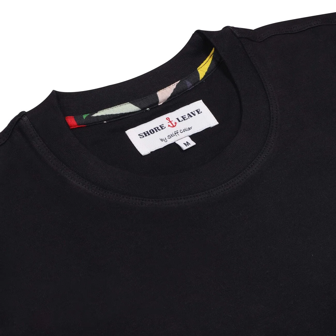 Jade Black Round Neck Premium Washed T-shirt