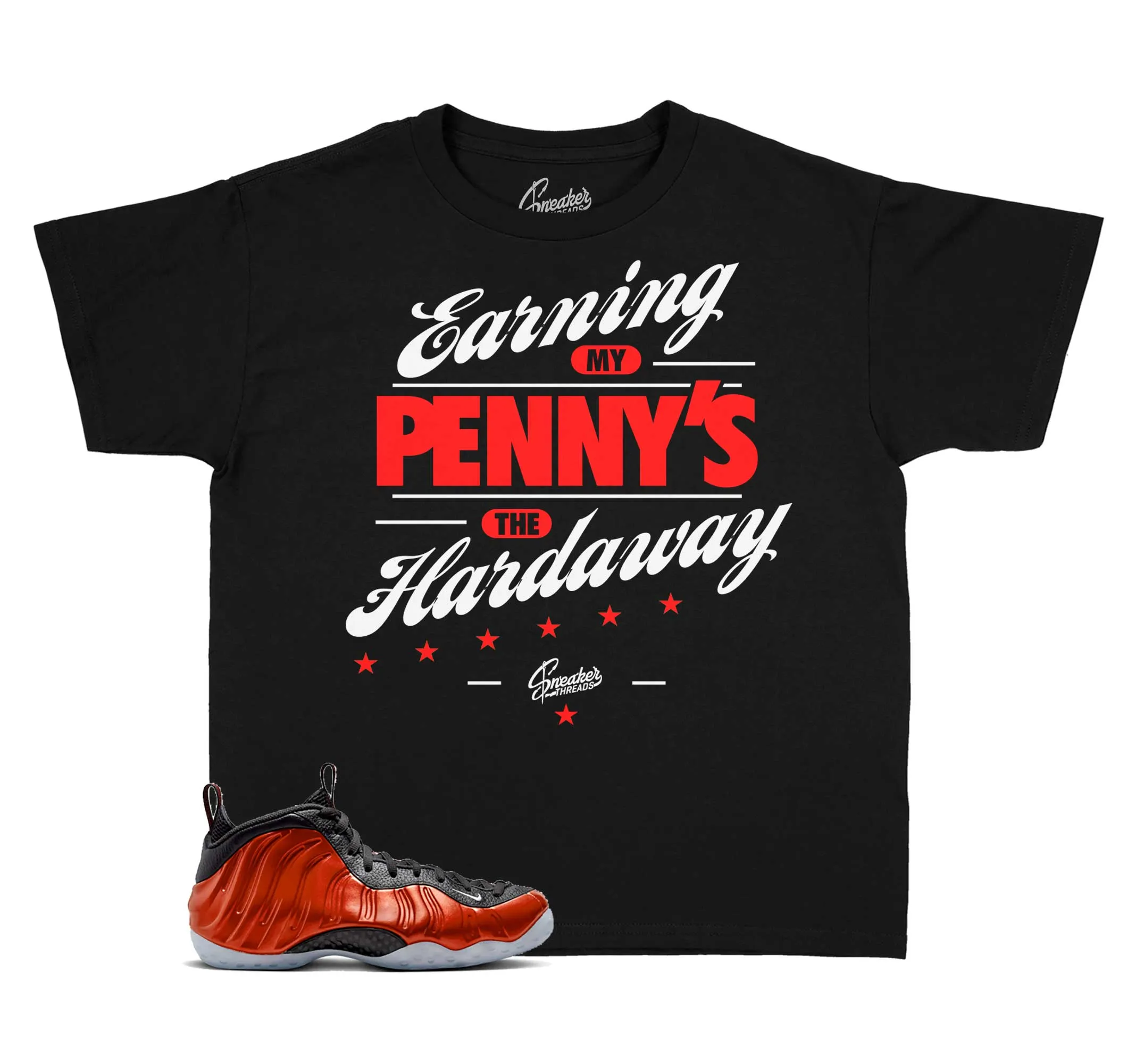 Kids - Metallic Red Foam Earning Penny's Shirt