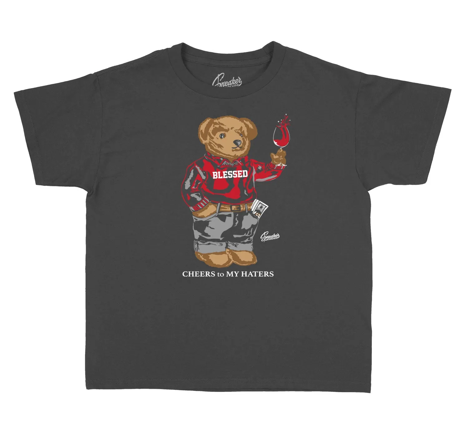 Kids - Red Flint 13 Cheers Bear Shirt