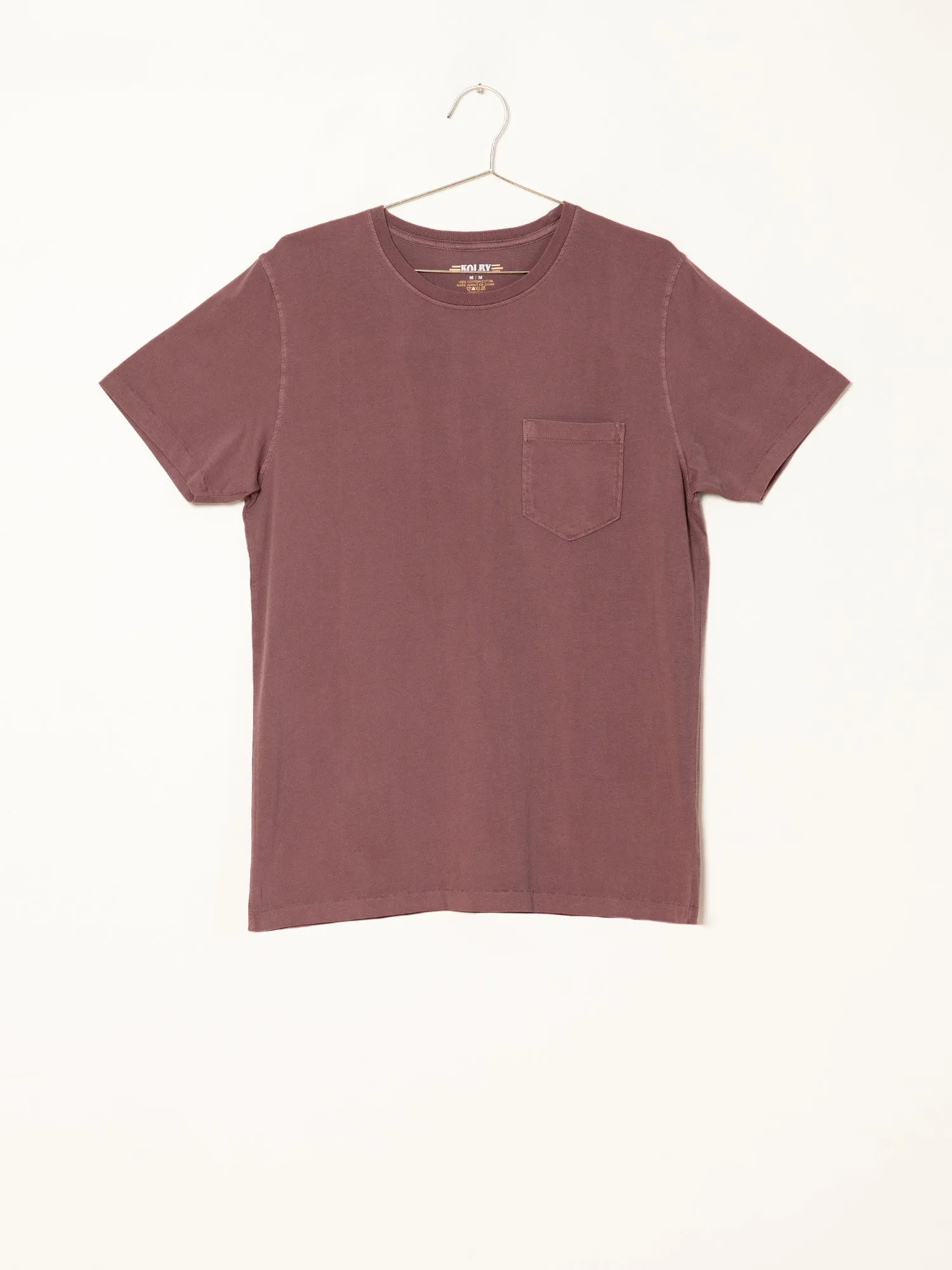 KOLBY GARMENT DYE POCKET T-SHIRT - CLEARANCE