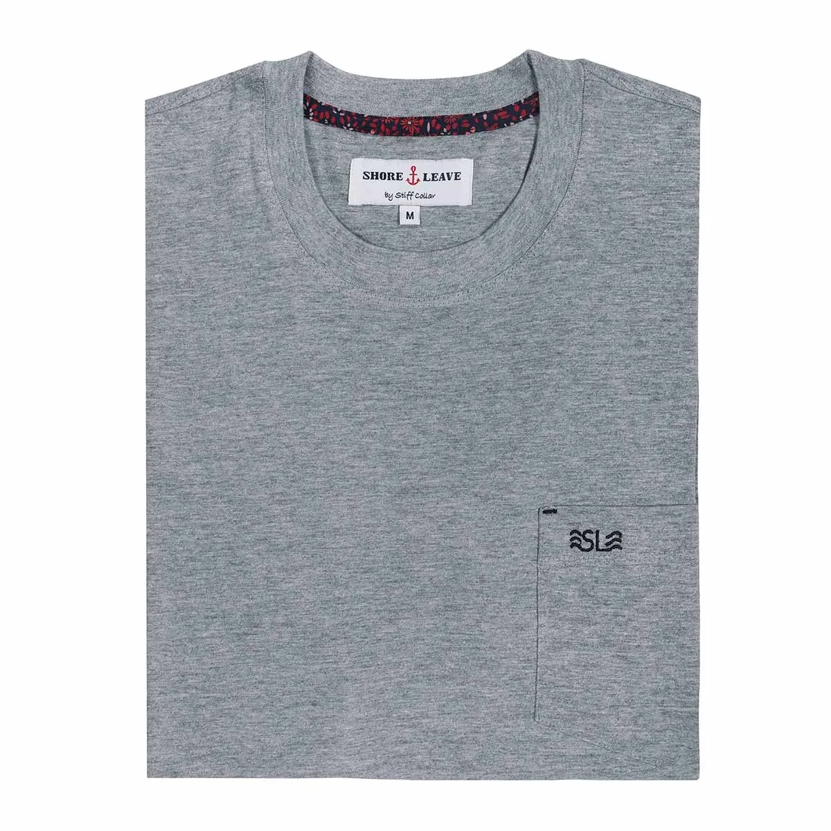 Light Grey Round Neck Premium Cotton T-shirt