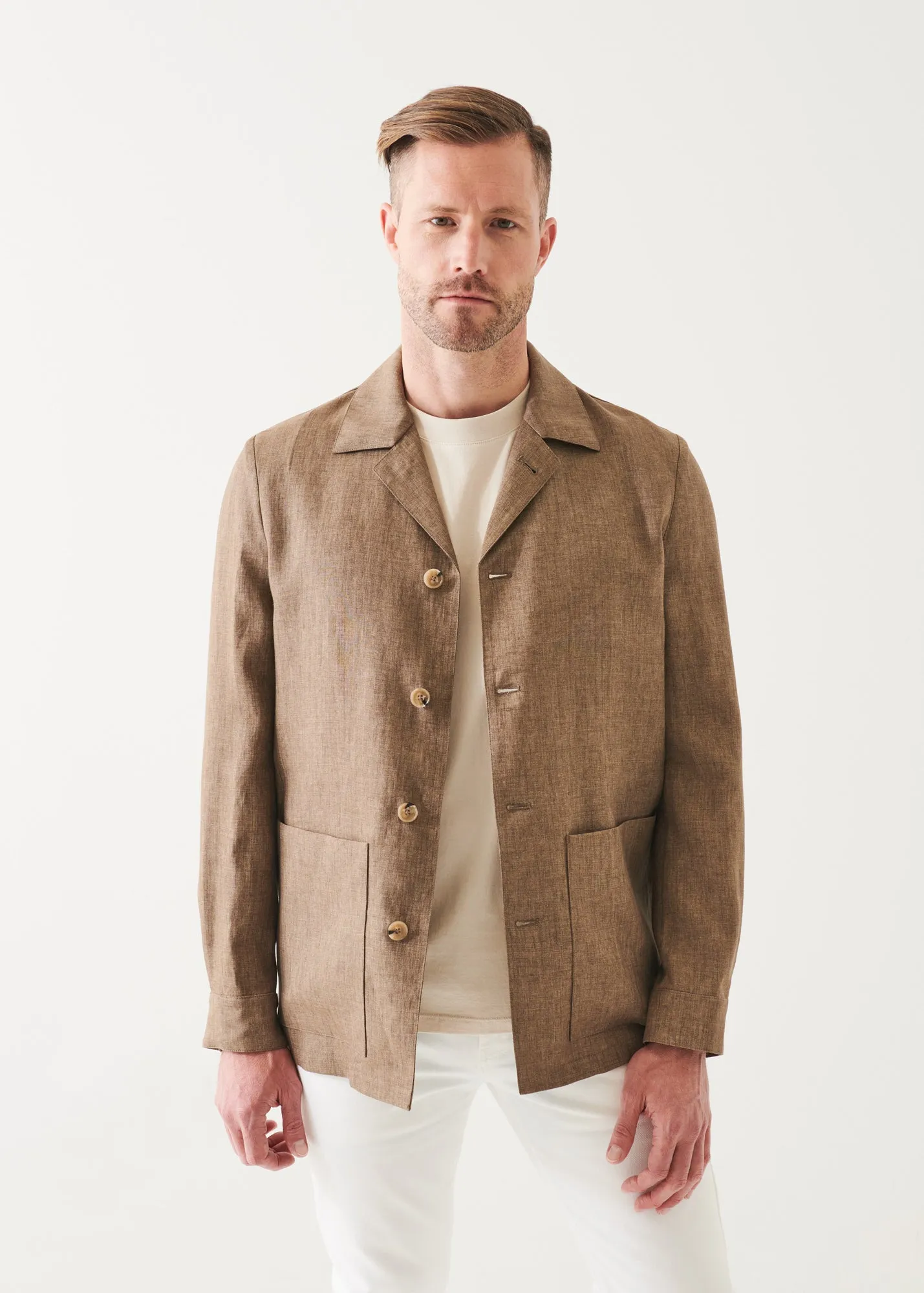 LINEN SHIRT JACKET