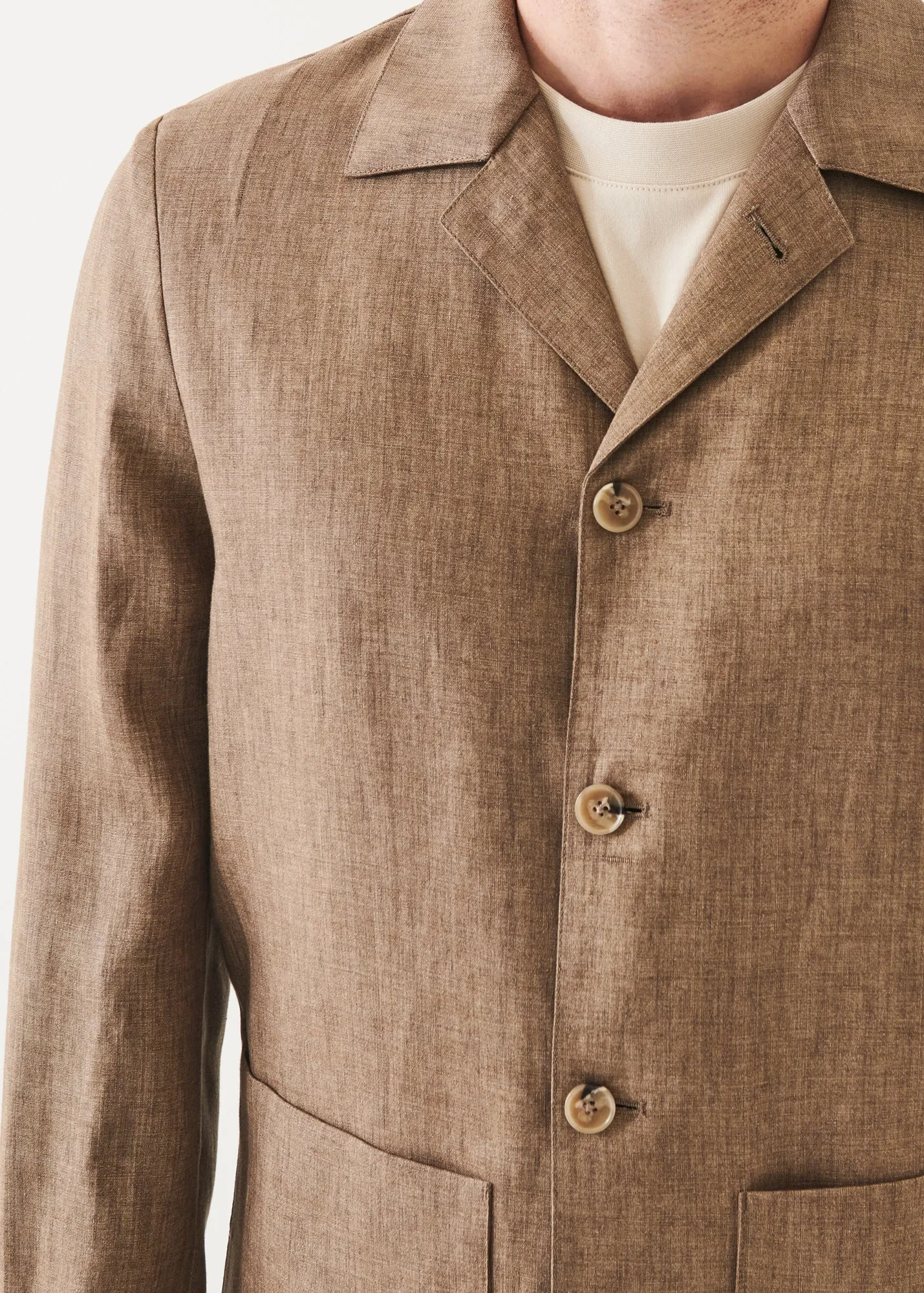 LINEN SHIRT JACKET