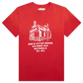 Lost Weekend Bar T-Shirt - Red