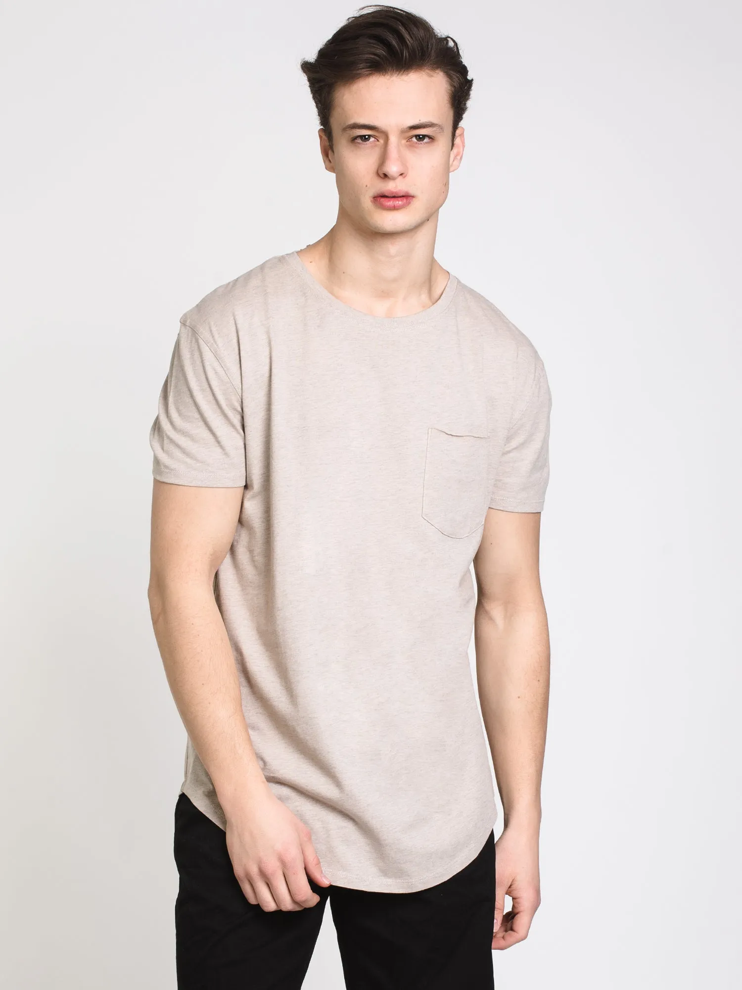 MENS LONGLINE T - BONE - CLEARANCE