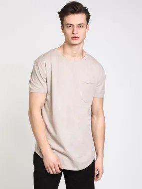 MENS LONGLINE T - BONE - CLEARANCE