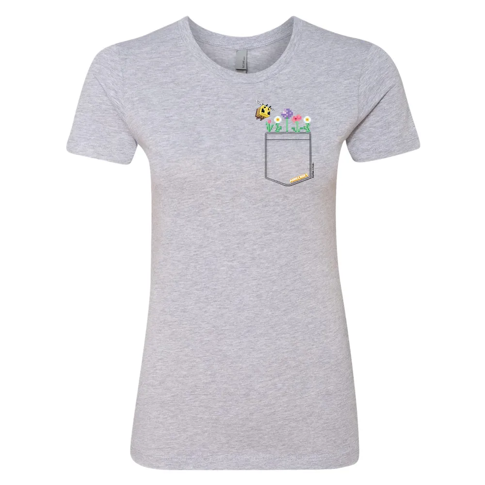 Minecraft Bee Pocket Women's Short Sleeve T-Shirt