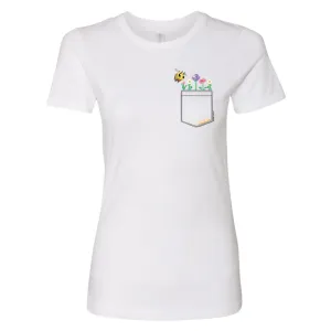 Minecraft Bee Pocket Women's Short Sleeve T-Shirt