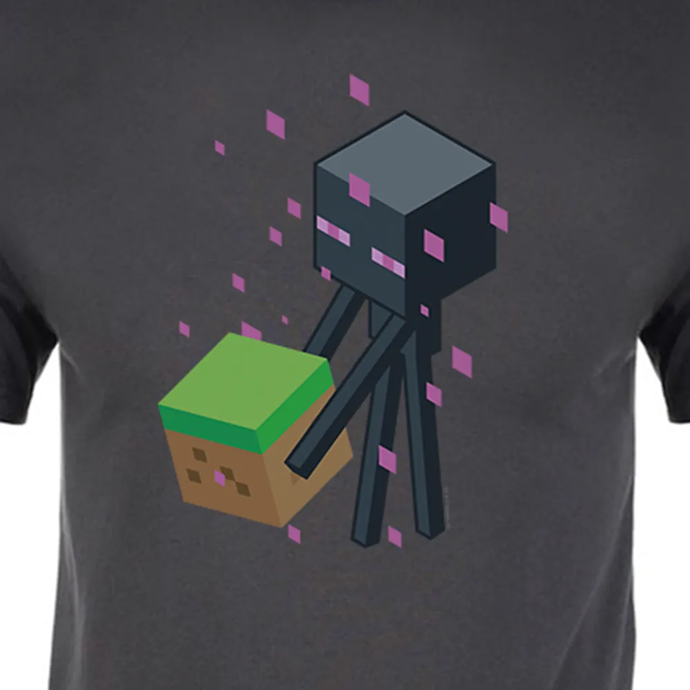 Minecraft Enderman Pyramid Adult Short Sleeve T-Shirt