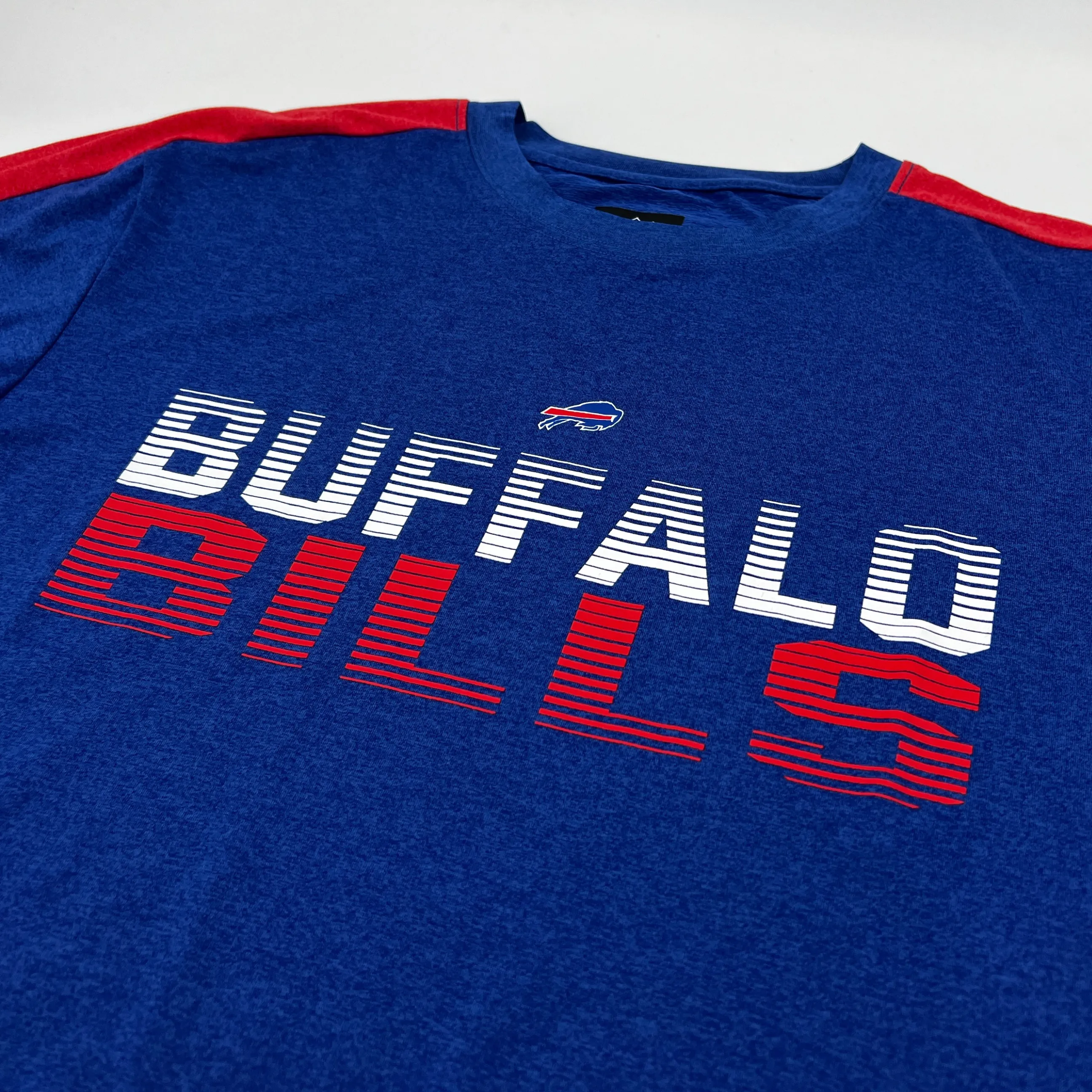 New Era Buffalo Bills Royal & Red Lightweight Short Sleeve Shirt