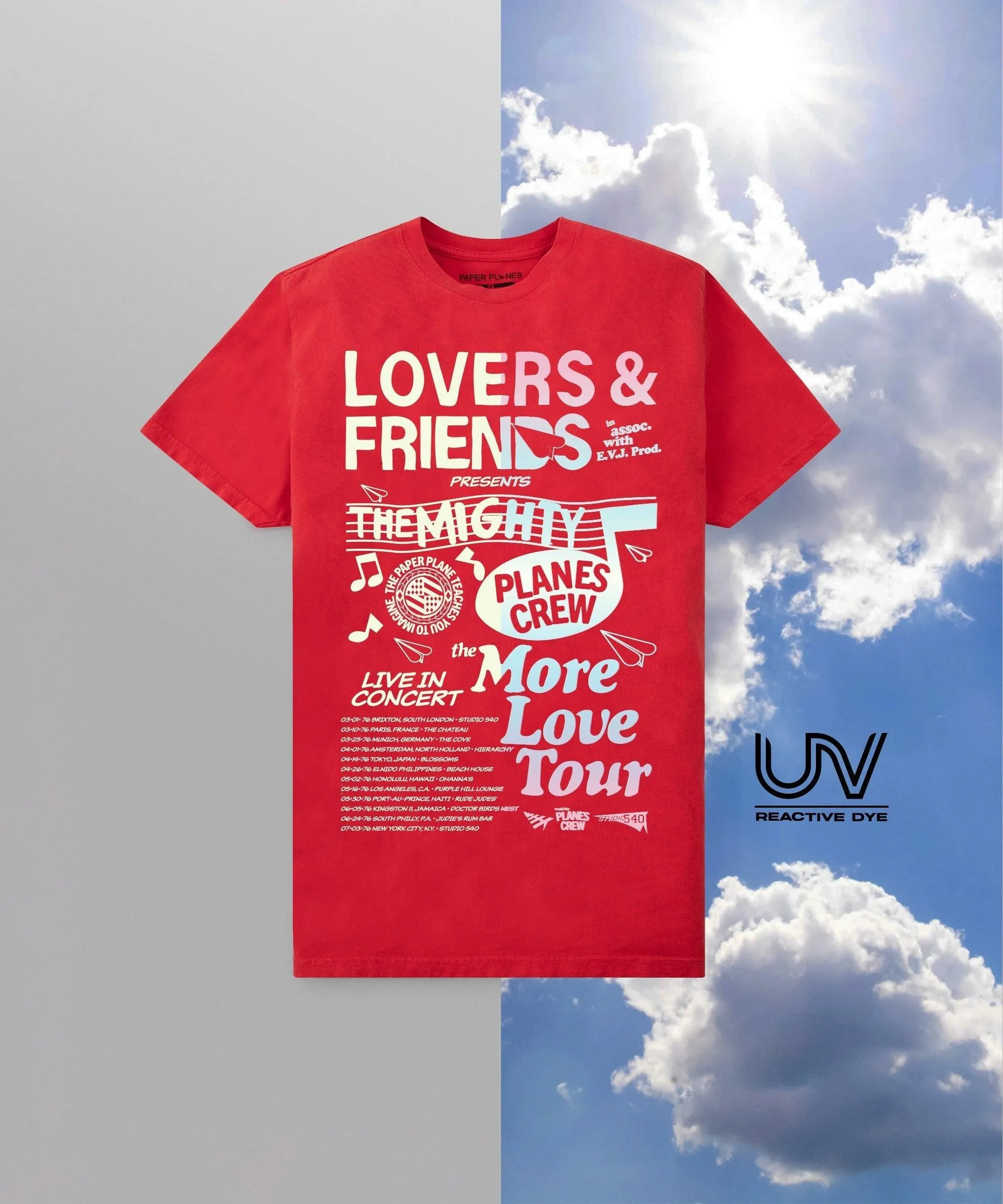 PAPER PLANES MORE LOVE TEE RED