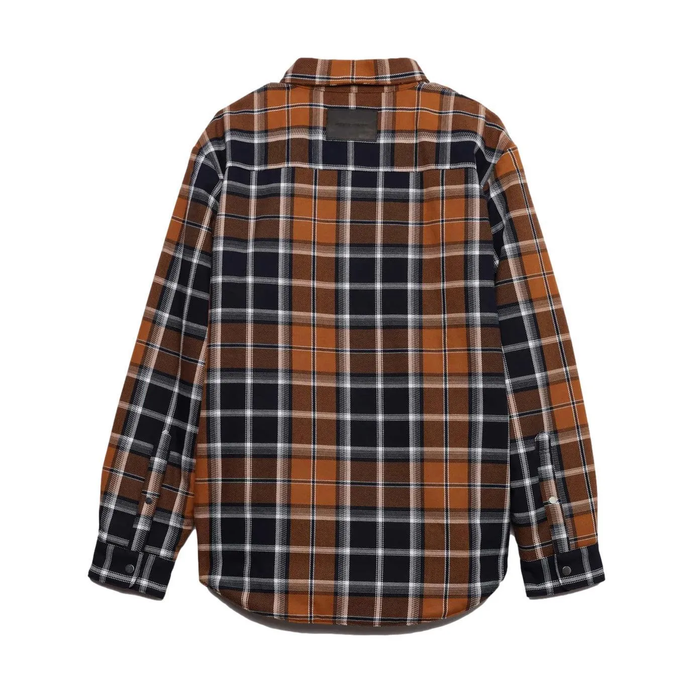 PURPLE BRAND P323 GOLD PLAID DOWN SHIRT