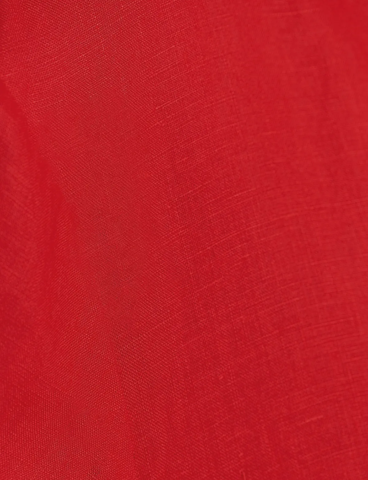 Red Linen Oversized Shirt