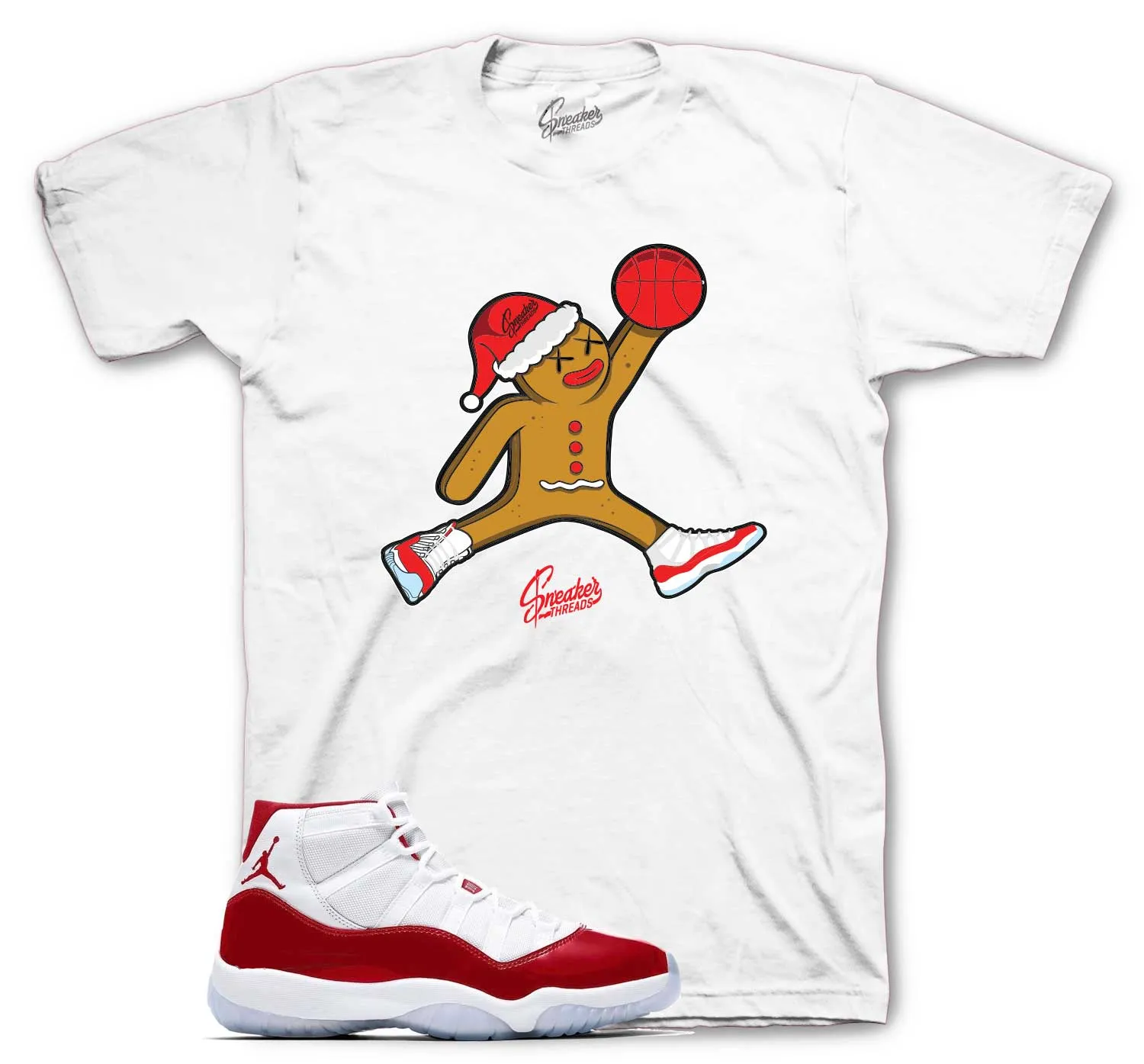 Retro 11 Varsity Red Shirt - Ginger Air