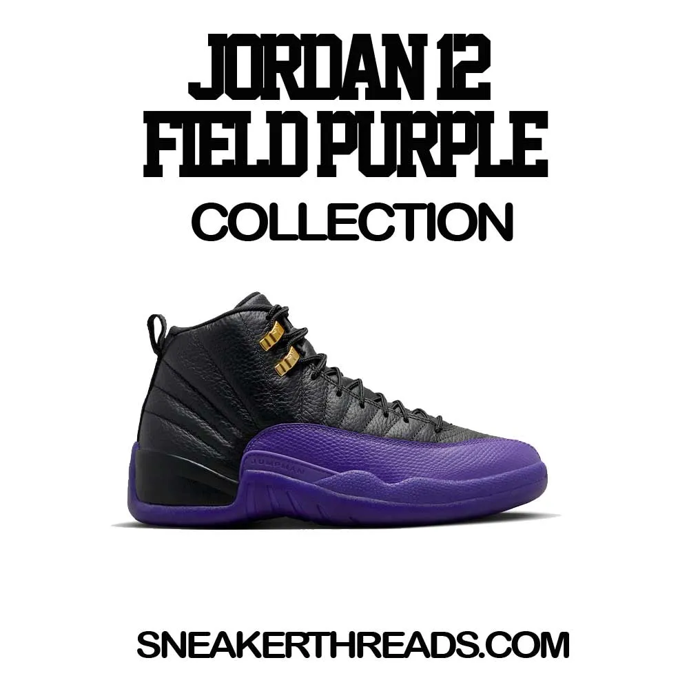 Retro 12 Field Purple Clean Pair Shirt