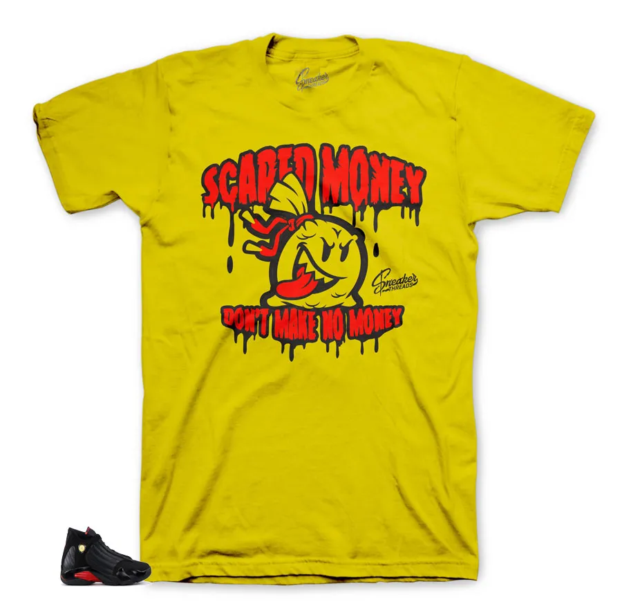 Retro 14 Last Shot Shirt - Scared Money - Red