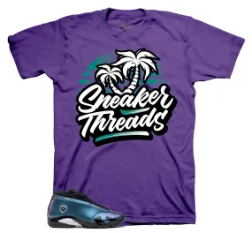 Retro 14 Love Letter Shirt - ST Palms - Purple