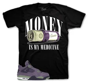 Retro 4 Canyon Purple Money Medicine Shirt