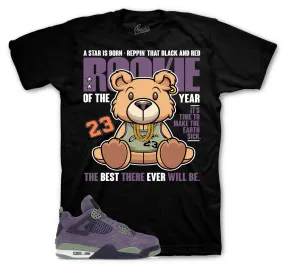 Retro 4 Canyon Purple Rooke Bear Shirt