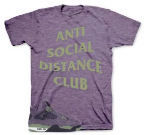 Retro 4 Canyon Purple Social Distance Shirt