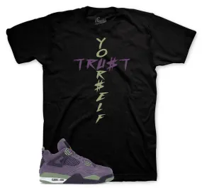 Retro 4 Canyon Purple Trust Yourself Shirt