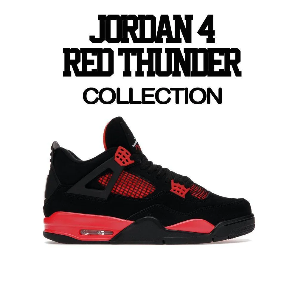 Retro 4 Red Thunder 2 Sexy Shirt