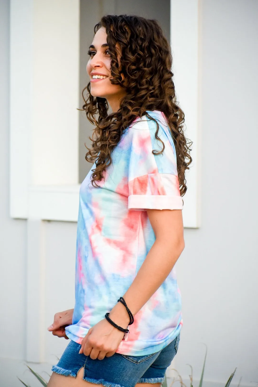 Retro Tie Dye Mix Tee