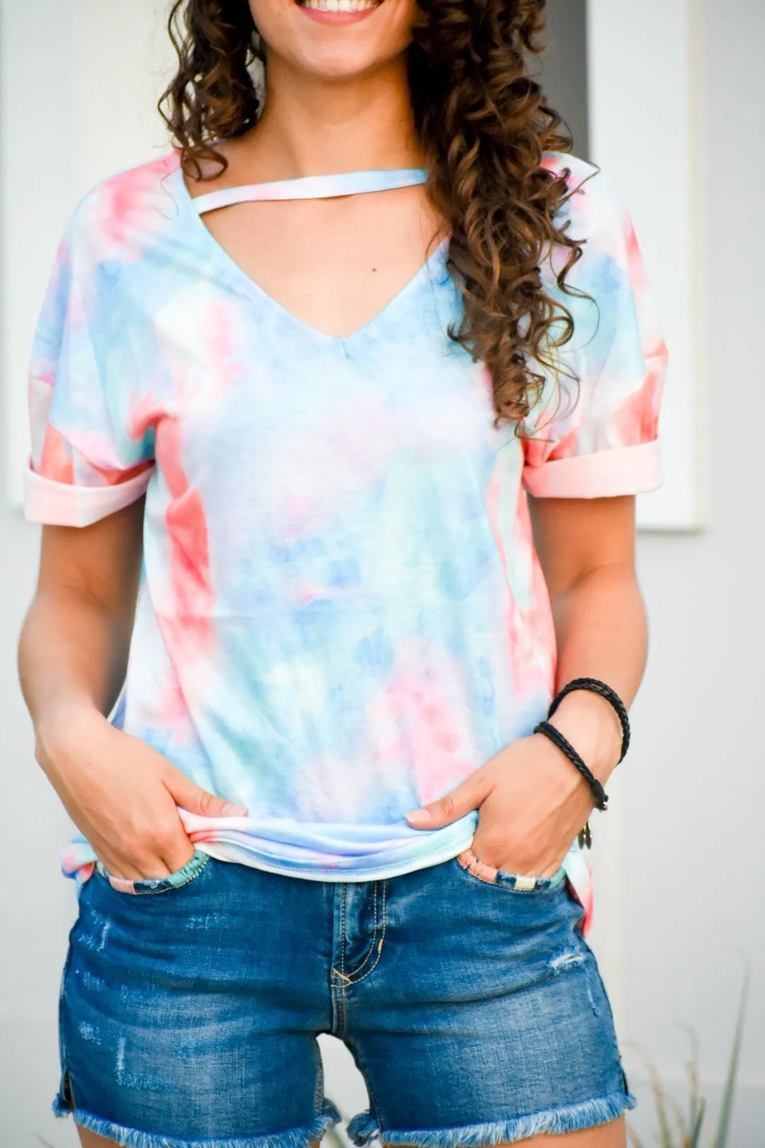 Retro Tie Dye Mix Tee