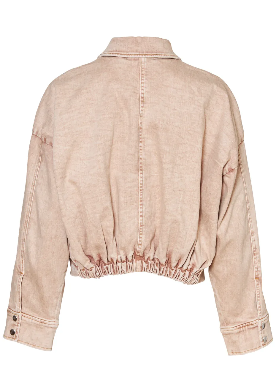 Riel Cotton Bomber Jacket Light Brown